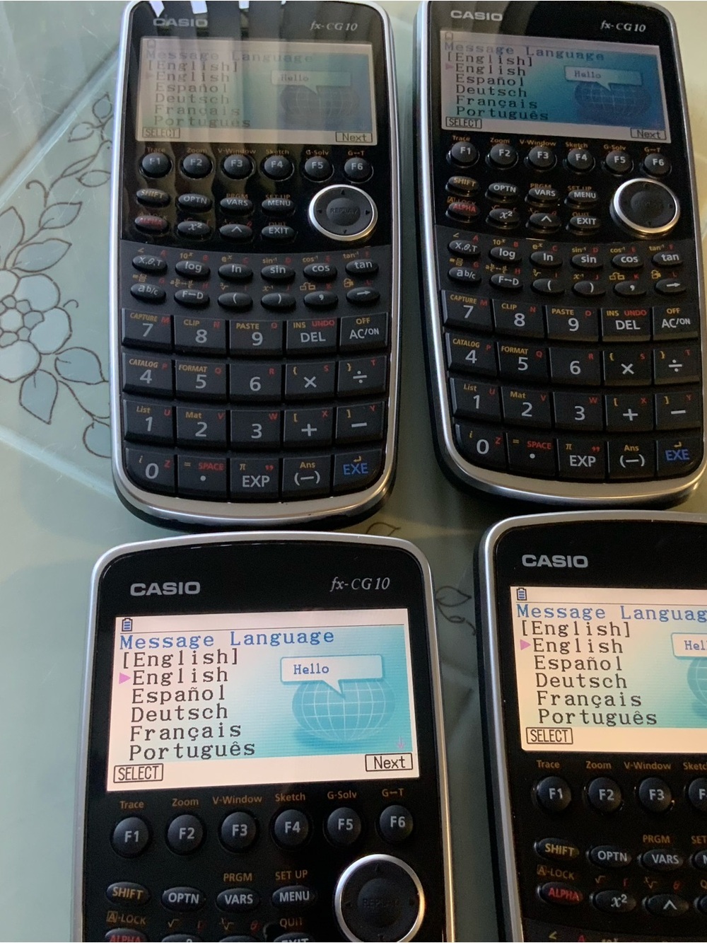 Casio fx-CG10 Graphing Calculator - Black and Silver (Set of 2)